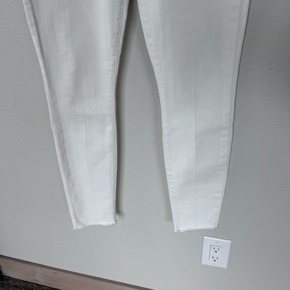 MOTHER High Waisted Looker Ankle Fray Skinny Jeans Whipping the Cream Women 28 - Picture 5 of 13